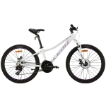 Велосипед Leon 24" JUNIOR AM DD белый с фиолетовым