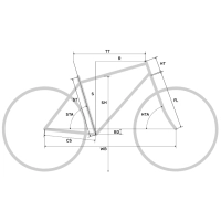 Фреймсет MERIDA SILEX+ LIMITED-KIT-FRM, M, MATT DK SIL(GLOSSY BK) 'W/RIGID FORK & SEAT POST