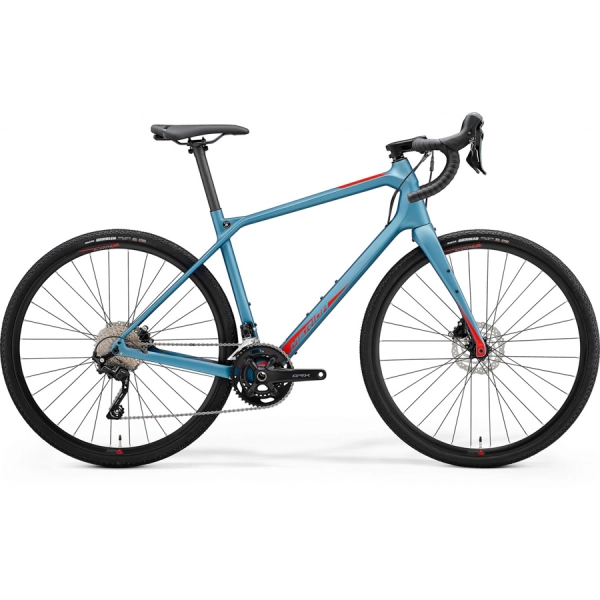 Велосипед Merida 28'' SILEX 4000 matt steel blue (glossy red) 2021