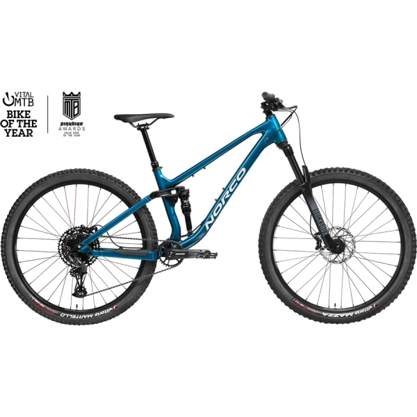 Велосипед Norco 29" FLUID FS A3 blue/silver