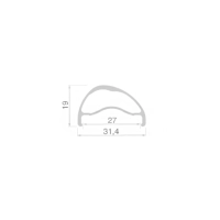Обод 29" BlackJack SL27 ASY 622x27 28H BLACK ANOD. Ø6,5