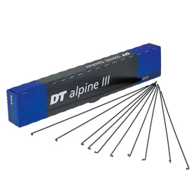Шприхи вигнуті DT Alpine III Standard 2.0/1.8/2.34 mm x 261mm (Чорний), 100 шт