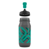 Антибактериальная фляга FIDLOCK BOTTLE 600мл, прозрачный/черный/зеленый