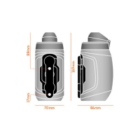 Фляга с коннектором и базой FIDLOCK TWIST bottle 450мл, черный