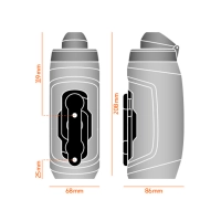 Фляга с коннектором и базой FIDLOCK TWIST bottle 590мл, черный