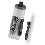 Фляга с коннектором и базой FIDLOCK TWIST bottle 600мл, прозрачный/белый