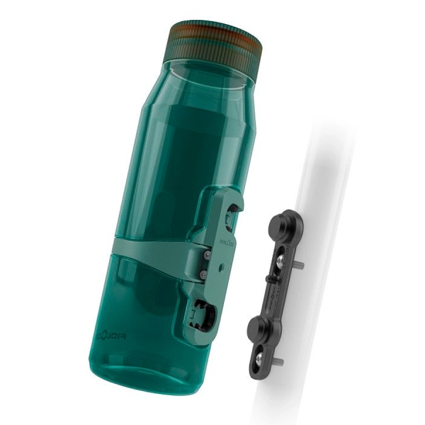 Фляга с коннектором и базой FIDLOCK TWIST bottle 700мл, прозрачный/зеленый
