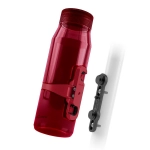 Фляга с коннектором и базой FIDLOCK TWIST bottle 700мл, прозрачный/красный