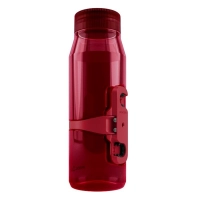 Фляга с коннектором FIDLOCK TWIST single bottle 700мл, прозрачный/красный