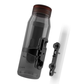 Фляга с коннектором и базой FIDLOCK TWIST bottle 700мл, прозрачный/черный