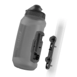 Фляга с коннектором и базой FIDLOCK TWIST bottle 750мл Compact, прозрачный/черный