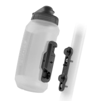 Фляга с коннектором и базой FIDLOCK TWIST bottle 750мл Compact, прозрачный/белый