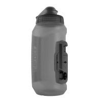 Фляга с коннектором и базой FIDLOCK TWIST bottle 750мл Compact, прозрачный/черный