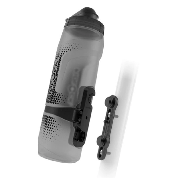 Фляга с коннектором и базой FIDLOCK TWIST bottle 800мл, прозрачный/черный