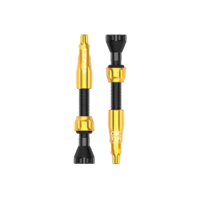 Ніпель для безкамерки Lezyne CNC TLR VALVE 44 мм, золотистий