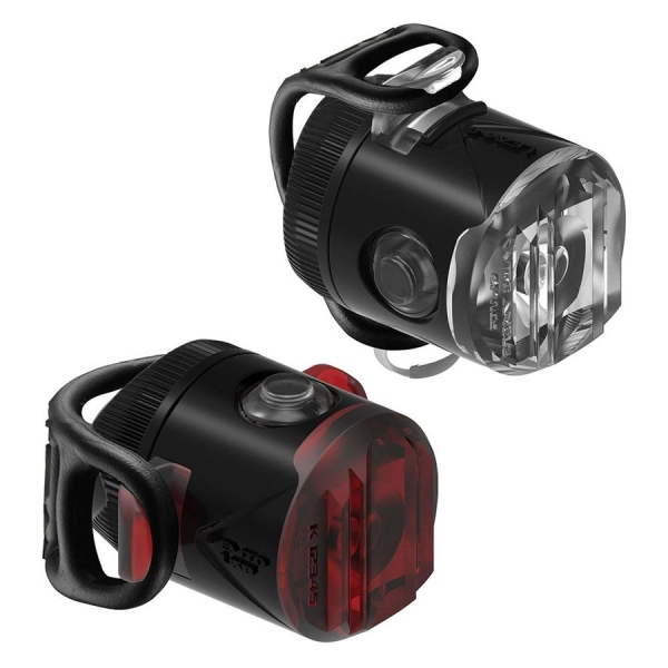 Комплект світла LEZYNE FEMTO USB DRIVE PAIR, 15/5 лм, чорний