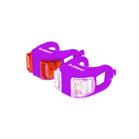 Набор мигалок OnRide DUAL, силиконовые, фіолетові