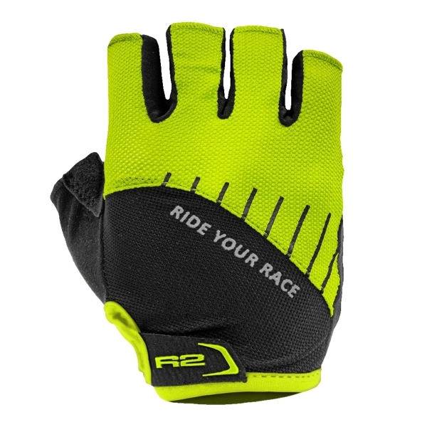 Перчатки R2 Hoppy, black/neon yellow