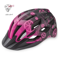 Шлем R2 Lumen Junior, pink/black
