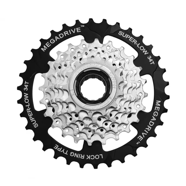Тріскачка SunRace M4S 7S, 13-34T, zinc+black