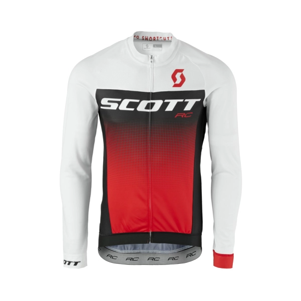 Джерсі з рукавом SCOTT RC PRO білий/червоний