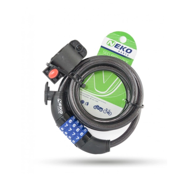 Замок NEKO NK-523-10 спираль код 10х1800мм