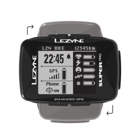 Велокомпьютер Lezyne SUPER PRO GPS Y13, чёрный (без датчиков)